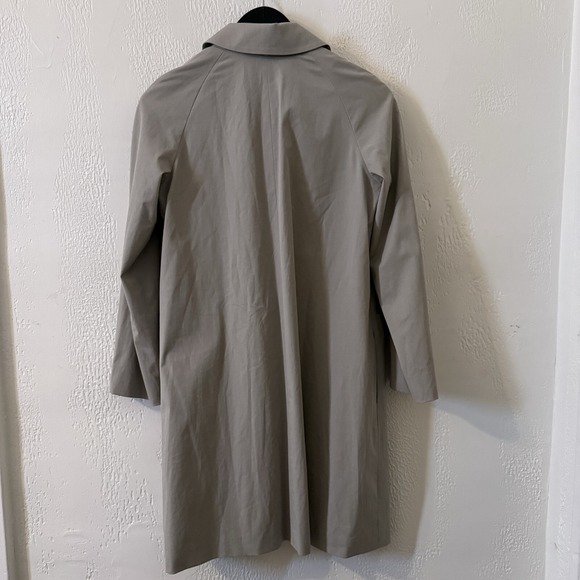 Theory Trench Coat Women's Size Large Button Tan with Detachable Hood - Picture 6 of 16